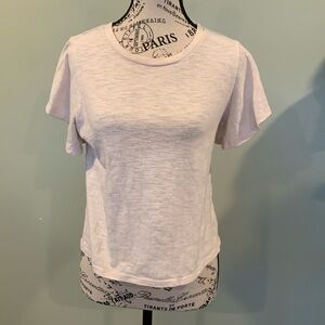 Alya Basic Flutter Short Sleeve T-Shirt Off White Women’s Small